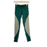 Fit Mama Two Toned Green Leggings NWT- Size S (Inseam 27”)