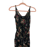 Mimi Chica Velvet Floral Jumpsuit- Size XS