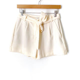 Loft Ivory High Waisted Shorts NWT- Size 00