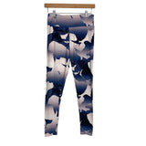 Peony & Me Blue/Purple Floral Leggings- Size S (Inseam 26.5”)