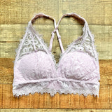 Aerie Lilac Lace Padded Bralette- Size S