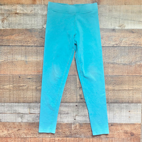 Primary Teal Leggings- Size 10 (see notes)