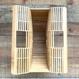 No Brand Bamboo Wooden Basket Handle Handbag