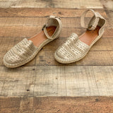 Indigo Rd Gold Glitter Ankle Wrap Flat Sandals- Size 10