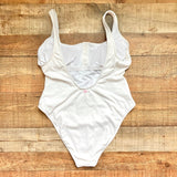 Stoney Clover x Target White Heart Button Padded One Piece- Size XL (see notes)