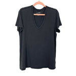 Universal Thread Washed Black V-Neck Tee NWT- Size L