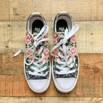 Yes We Vibe Floral Lace Up Sneakers- Size 7.5 (Great Condition)