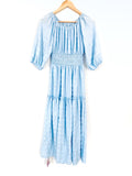 Chicwish Light Blue Tiered Off the Shoulder Dress- Size ~S