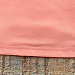 Pink Desert Orange Dreamsicle High Neck Racerback Zipper Padded Midkini Top- Size XL (see notes)