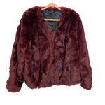 Rebel Wilson x Angels Burgundy Faux Fur Jacket- Size 1X (sold out online)