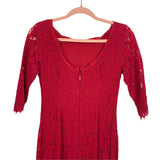 Soieblu Red Lace Dress- Size S