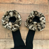 No Brand Tan Animal Print Boot Socks