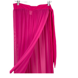 No Brand Sheer Pink Midi Skirt/Cover Up/Sarong- Size M