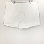 J Crew White Distressed Jean Shorts- Size 33
