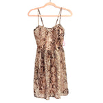 Xhilaration Animal Print/Gold Dress NWT- Size XS