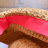 Lilly Pulitzer Raffia with Pink/Blue/Green Band Fedora (see notes)