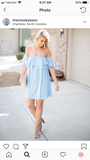 VaVa by Joy Han Light Blue Off the Shoulder Dress NWT- Size S