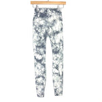 Lululemon White & Grey Marble High Waisted Leggings- Size 2 (Inseam 27") (See Notes)