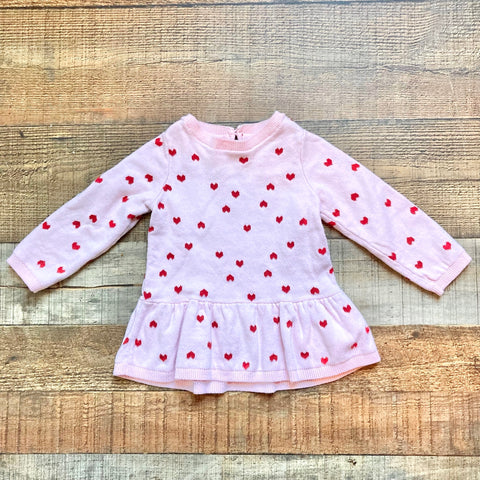 Carter's Pink with Red Hearts Sweater and Red Pants Set- Size 18M (sold out online, sold as set)