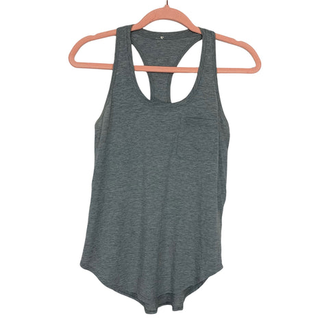 Lululemon Grey Front Pocket Tank- Size ~S (see notes)