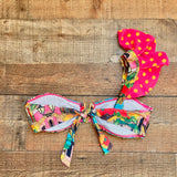Mojito Cityscape with One Shoulder Polka Dot Ruffles Padded Bikini Top- Size S (we have matching bottoms)
