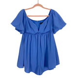 Blue Blush Blue Off the Shoulder Sacred Lotus Romper- Size M (sold out online)