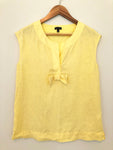 Talbots Yellow Linen Blouse - Size 4