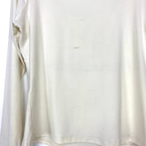 Amaryllis Cream Ruched Long Sleeve Top- Size XL (sold out online, see notes)