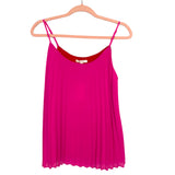Skies are Blue Pink and Red Pleated Top NWT- Size XS (sold out online)