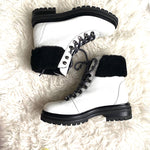 M. Gemi White Leather Alpi Alta Boots- Size 39 (see notes)