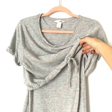 H&M MAMA Maternity Grey Nursing Dress- Size S (Julie)