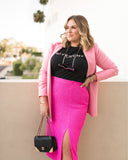 Topshop Hot Pink Sequin Pencil Skirt- Size 12 (sold out online)