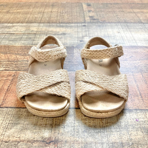 Zara Tan Rattan Sandals- Size 21 (~12-18M)