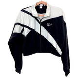Reebok Classics Black/White Cropped Vector Track Jacket- Size XS (sold out online)