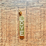 No Brand Gold LOVE Bar Pendant (New in Bag)
