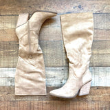 Mi.iM Tan Suede Boots- Size 7.5 (BRAND NEW CONDITION)