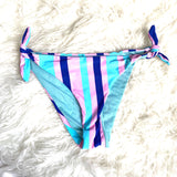Envya Striped Tie Side Bikini Bottoms - Size S (BOTTOMS ONLY, see notes)