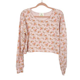 Offline by Aerie Pink Floral Cropped Sweatshirt- Size S (sold out online)