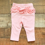 Old Navy Pink Ruffle Bottom Leggings- Size 0-3M