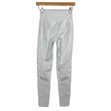 Alo White Moto Leggings- Size S (Inseam 28.5”)
