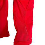 Lululemon Red with Side Pockets and Mesh Calves Cropped Leggings- Size 4 (Inseam 17")