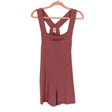 Smash + Tess Heathered Mauve Front Pocket Overalls Romper NWT- Size XS