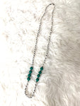 31 Bits Green Single Strand Necklace