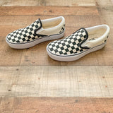Vans Black/White Checker Slip On Sneaker- Size 7 (US Men 5.5)