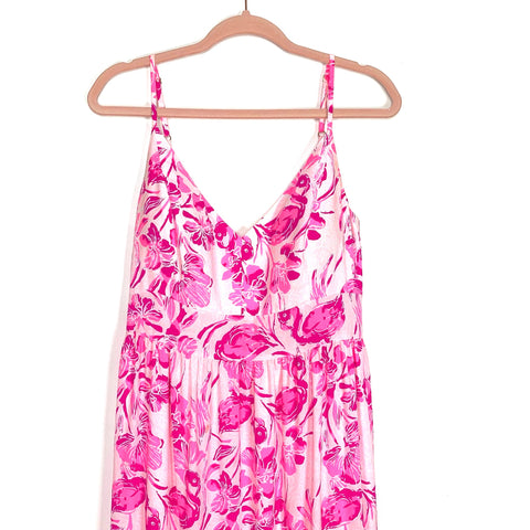 Lilly Pulitzer Pink Printed Maxi Dress- Size 12 – The Saved Collection