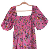Buddy Love Pink Floral Puff Sleeve Dress NWT- Size L (sold out online)