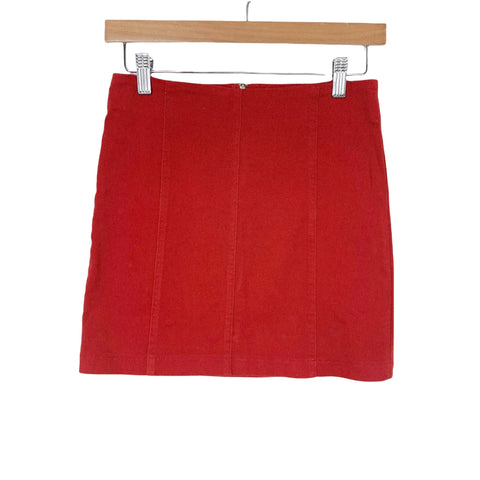 Love You Bunches Red Mini Skirt- Size S