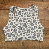 Z Supply Animal Print Front Twist Lounge Bra- Size S