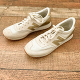 New Balance 373 Moonbeam Gold Suede Sneakers- Size 7 (See Notes)