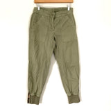 J Crew Olive Green Cargo Pants with Ankle Zip- Size 2 (Inseam 26”)